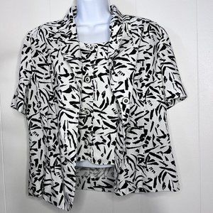 Vintage 2 pc abstract top Size Large
